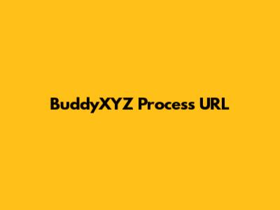 BuddyXYZ Process URL