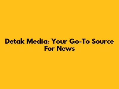 Detak Media: Your Go-To Source For News