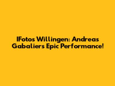 IFotos Willingen: Andreas Gabalier's Epic Performance!
