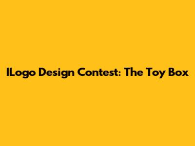ILogo Design Contest: The Toy Box