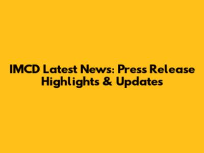 IMCD Latest News: Press Release Highlights & Updates