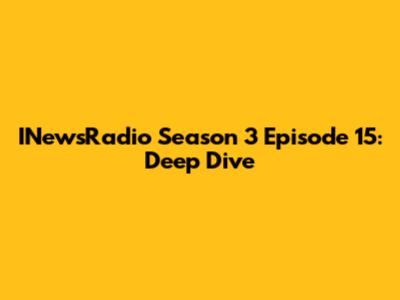 INewsRadio Season 3 Episode 15: Deep Dive