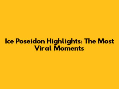Ice Poseidon Highlights: The Most Viral Moments