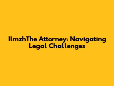 IlmzhThe Attorney: Navigating Legal Challenges