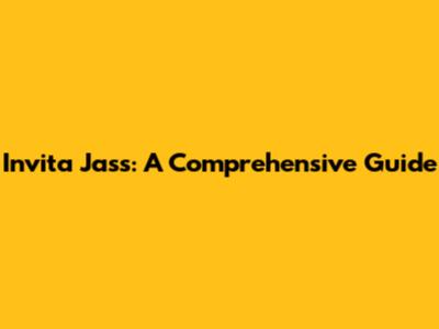 Invita Jass: A Comprehensive Guide