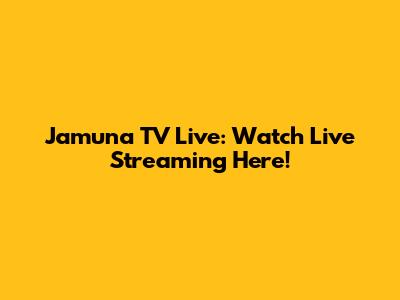 Jamuna TV Live: Watch Live Streaming Here!