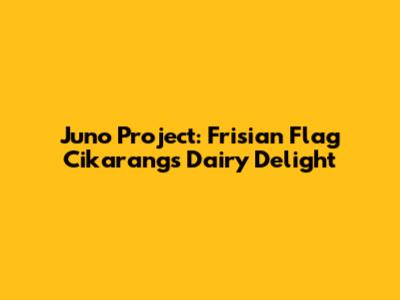 Juno Project: Frisian Flag Cikarang's Dairy Delight