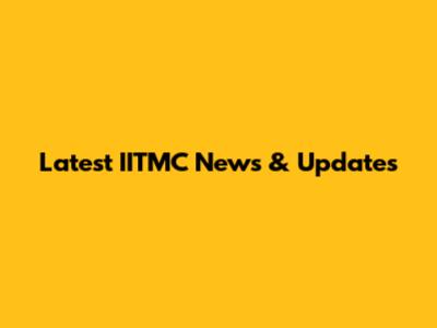 Latest IITMC News & Updates