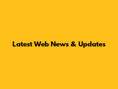 Latest Web News & Updates