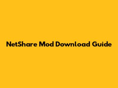NetShare Mod Download Guide