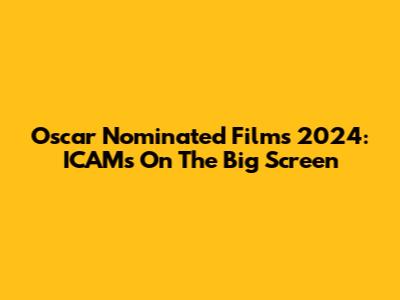 Oscar Nominated Films 2024: ICAMs On The Big Screen