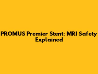 PROMUS Premier Stent: MRI Safety Explained