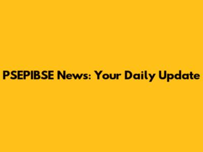 PSEPIBSE News: Your Daily Update