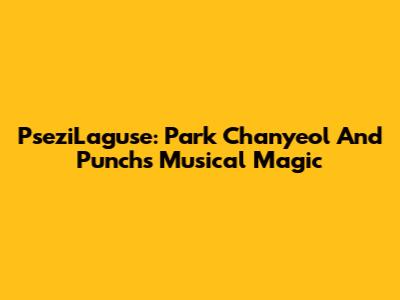 PseziLaguse: Park Chanyeol And Punch's Musical Magic