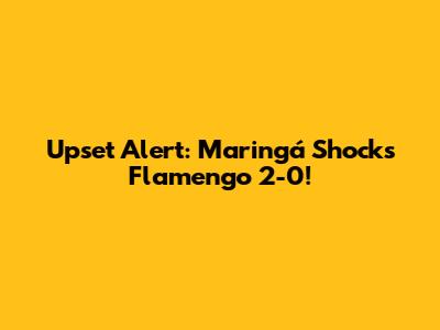 Upset Alert: Maringá Shocks Flamengo 2-0!